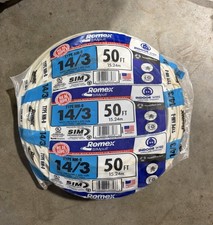 ROMEX Type NM-B 14/3 With Ground 50ft INDOOR Wire 600 Volt