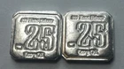 2x Sons of Liberty 1/4oz (.25oz)  .999 Fractional Silver Stamped Bar