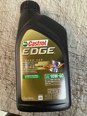 Castrol EDGE Euro 10W-60 Advanced Full Synthetic Motor Oil, 1 Quart