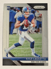 2018 Panini Prizm Rookie Card #230 Kyle Lauletta New York Giants. rookie card picture