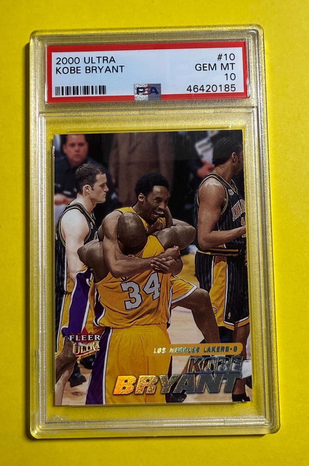 2000-01 Fleer Ultra Kobe Bryant #10 LA Lakers PSA 10 GEM With Shaquille O’Neal