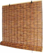 Indoor/Outdoor Bamboo Roller Blinds Panel Curtain 26" x 79"