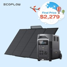 EcoFlow DELTA Pro 3600Wh Portable Power Station 400W Solar Panel Solar Generator
