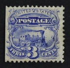 CKStamps: US Stamps Collection Scott#114 3c Pictorial Mint H OG Gum Dist