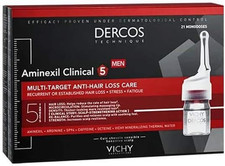 Vichy Dercos Aminexil Intensive 5 Uomo, Trattamento Anti-Caduta Multi-Azione, Fi