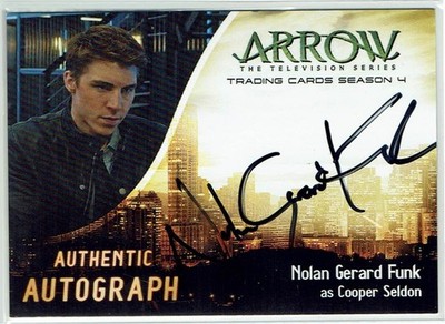 Arrow Season 4 Cryptozoic Autograph Auto NGF Nolan Gerard Funk as Cooper Seldon