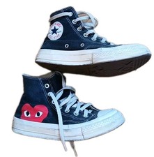 Converse x Comme des Garcons CDG Play Chuck 70 HI TOP DAMEN SNEAKER UK5 SCHWARZ
