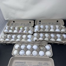 60 Assorted Hitaway/Practice Recycled Used Golf Balls, Color Mix - SHAG BALLS 
