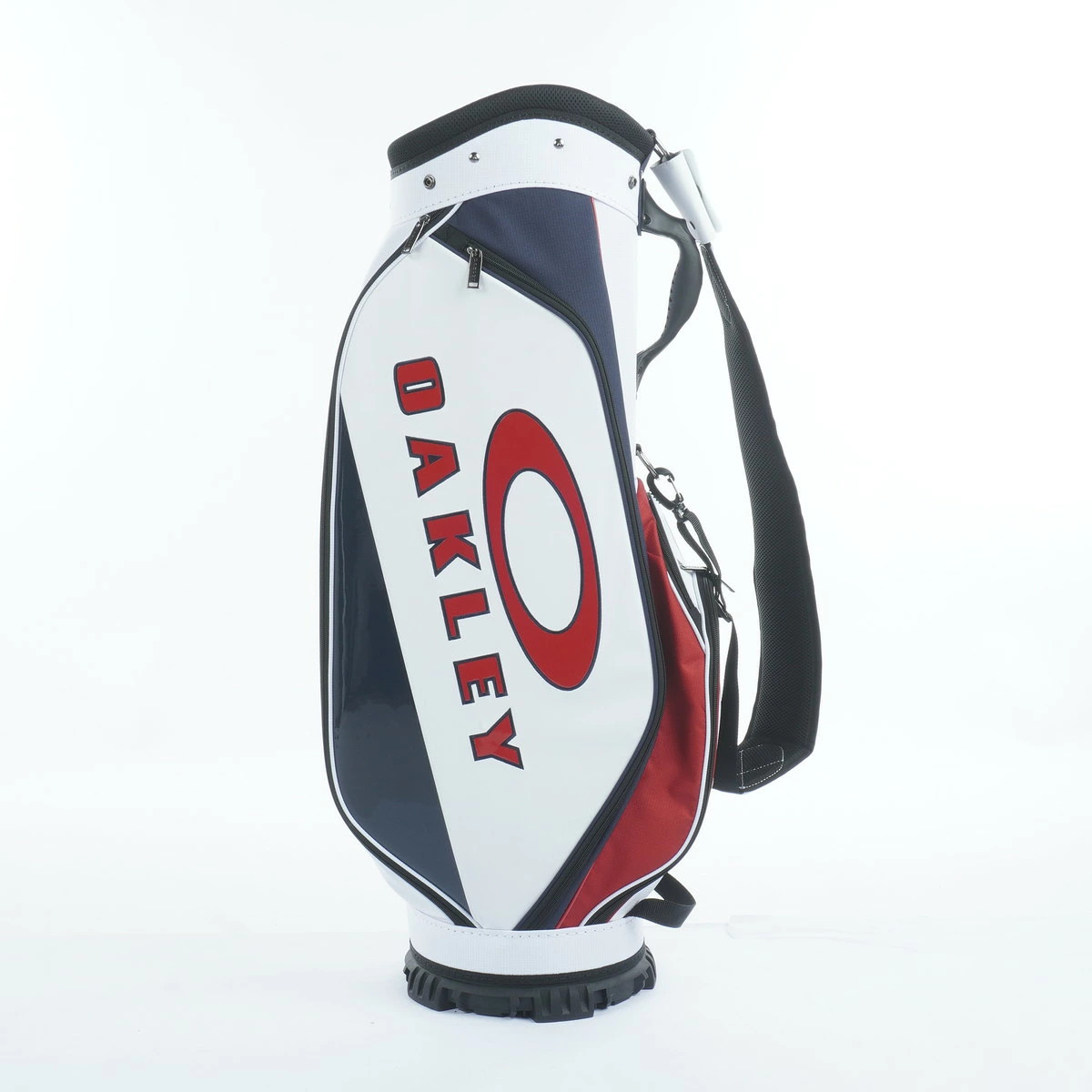 Oakley 19.0 FW Golf Cart Bag 5-Way Divider White Multi Red 9.5 x