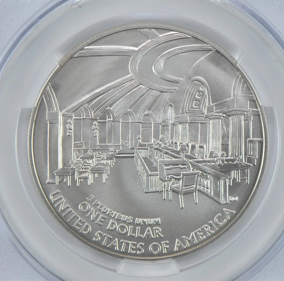 2005-P John Marshall Commemorative Silver Dollar MS69 CAC CACg *2623 - Image 4 of 4