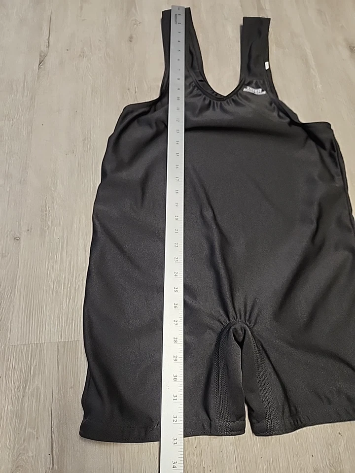 Inzer Advance Designs Logo Black Lifting Suit Bibs Mens 46 - Image 3 of 4