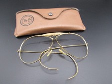 Vintage Large 62mm Bausch Lomb Ray-Ban Bullet Hole Aviator Shooter Sunglasses