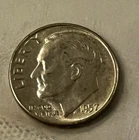 1957 P  ROOSEVELT DIME BU  90% SILVER IN CELLO