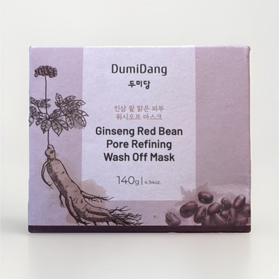 DumiDang Face Wash-Off Mask Ginseng Red Bean Pore Refining 140g / 4.94oz