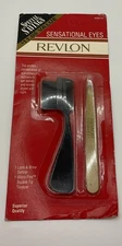HTF REVLON SENSATIONAL EYES  Lash& Brow Defines & Micro~Fine Square Tip Tweezer