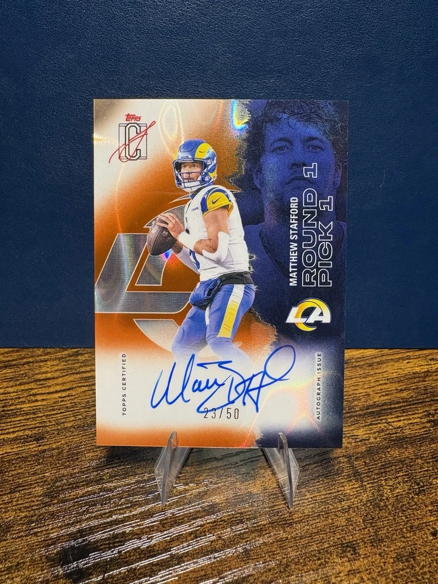 Matthew Stafford Autographed Football Sports Trading Cards