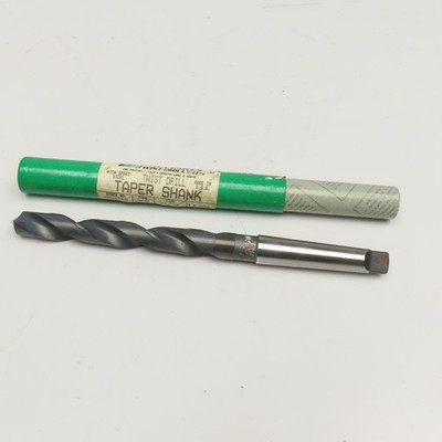 Precision Twist Drill 21/32'' HSS 2 Flute Twist Drill MT2 Taper NOS