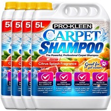 CARPET CLEANING SOLUTION ODOUR EXTRACTION REMOVER UPHOLSTERY CLEANER SHAMPOO 20L 2.00 per litre