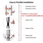 Yescom 3 Pack 9.25 FT Spinning Static Dancing Pole Kit for Studio Club Silver — photo 3