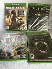 NEW XBOX ONE GAMES BUNDLE LOT MAD MAX INJUSTICE 2  LEGO THE NINJAGO SUMMERSET