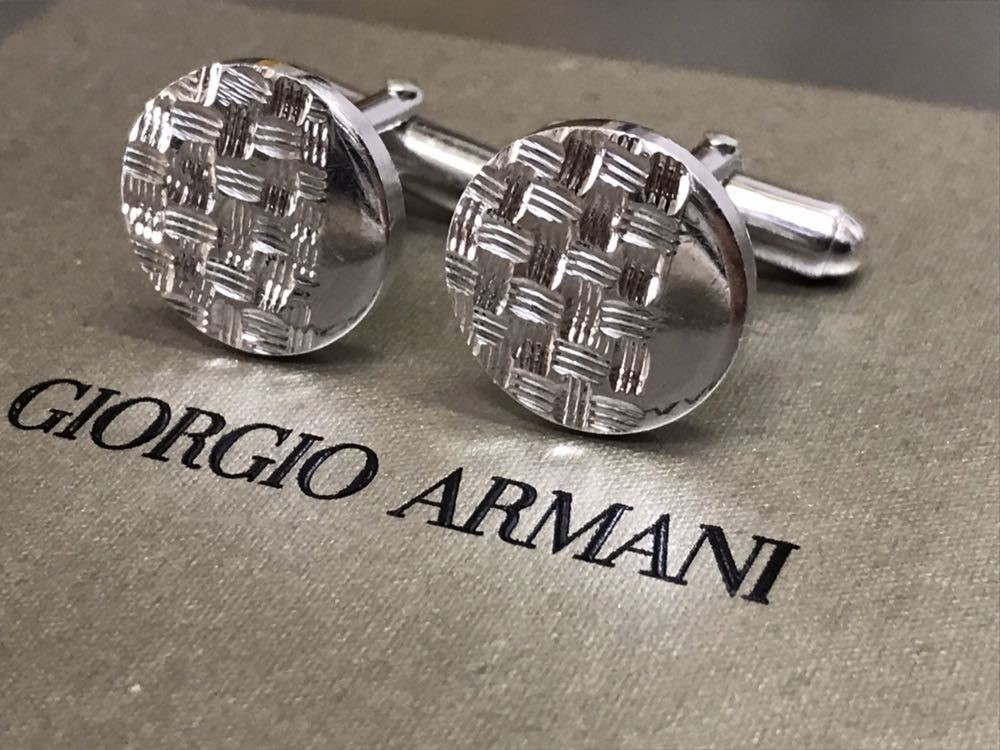 アクセサリーその他 GIORGIO ARMANI SILVER CUFFLINKS Giorgio Armani cufflinks | eBay