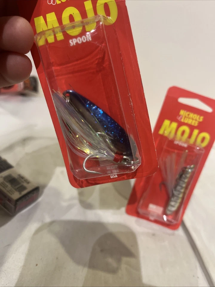 (2) Nichols приманки Mojo ложка Bombshell Shad / синий Shad цвета 1/2 унц лот из 2 - Изображение 3 из 4