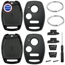2 Pack Key Fob Shell Case Replacement for Honda Civic Accord Crosstour and more