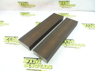 2 PIECES (14LBS) OF 4150 STEEL STOCK 1" x 2 1/2" x 10" (#305)