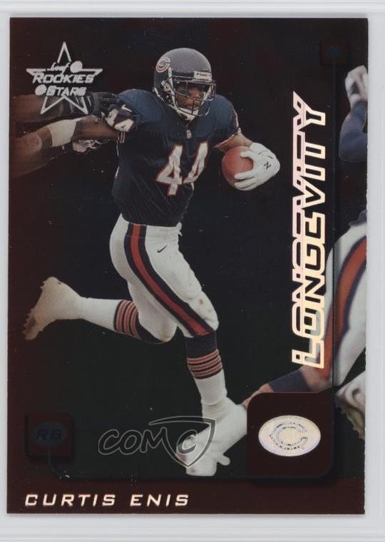 1999 Leaf Rookies & Stars Longevity 50/50 Curtis Enis #38 17wy