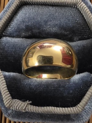 14k Dome Yellow Gold Ring