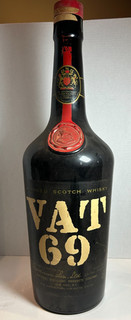 RARE VINTAGE 1960's VAT 69 Large Whiskey Bottle 25.5" Empty HARD TO FIND LOOK