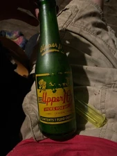 RARE VINTAGE 1947 ACL UPPER 10 WILLOW SPRINGS MISSOURI PICTURE RC SODA BOTTLE MO