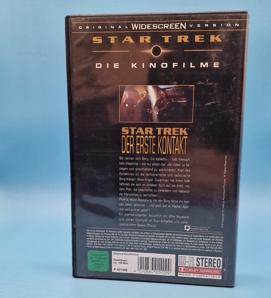 Star Trek VIII - Der Erste Kontakt (remastered) | Patrick Stewart | VHS (NEU) - Bild 3 von 3