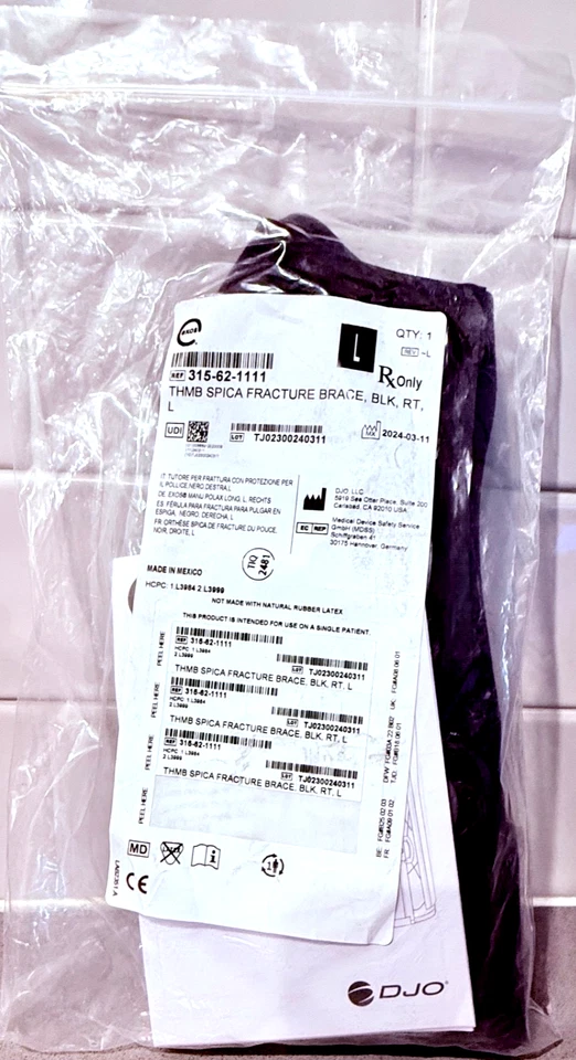 BRAND NEW: Exos Thumb Spica Fracture Brace w/ BOA, RIGHT, SIZE LARGE - Image 2 of 2