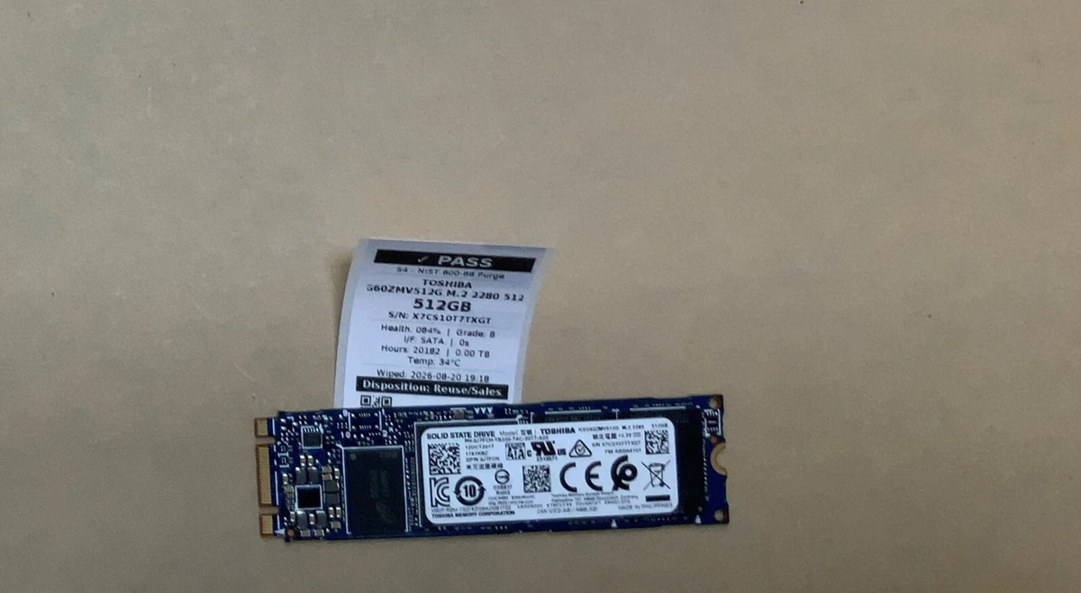 Toshiba M.2 Interface 512 GB Solid State Drives for sale | eBay