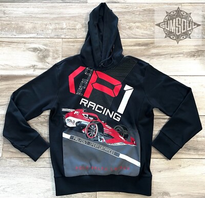 POLO RALPH LAUREN P1 RACING CAR PRL 67 PERFORMANCE HOODIE BLACK POLO RALPH LAUREN P1 RACING CAR PRL 67 PERFORMANCE HOODIE BLACK