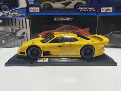 Mercedes-Benz CLK-GTR (Street Version) Yellow 1/18 Scale Maisto 