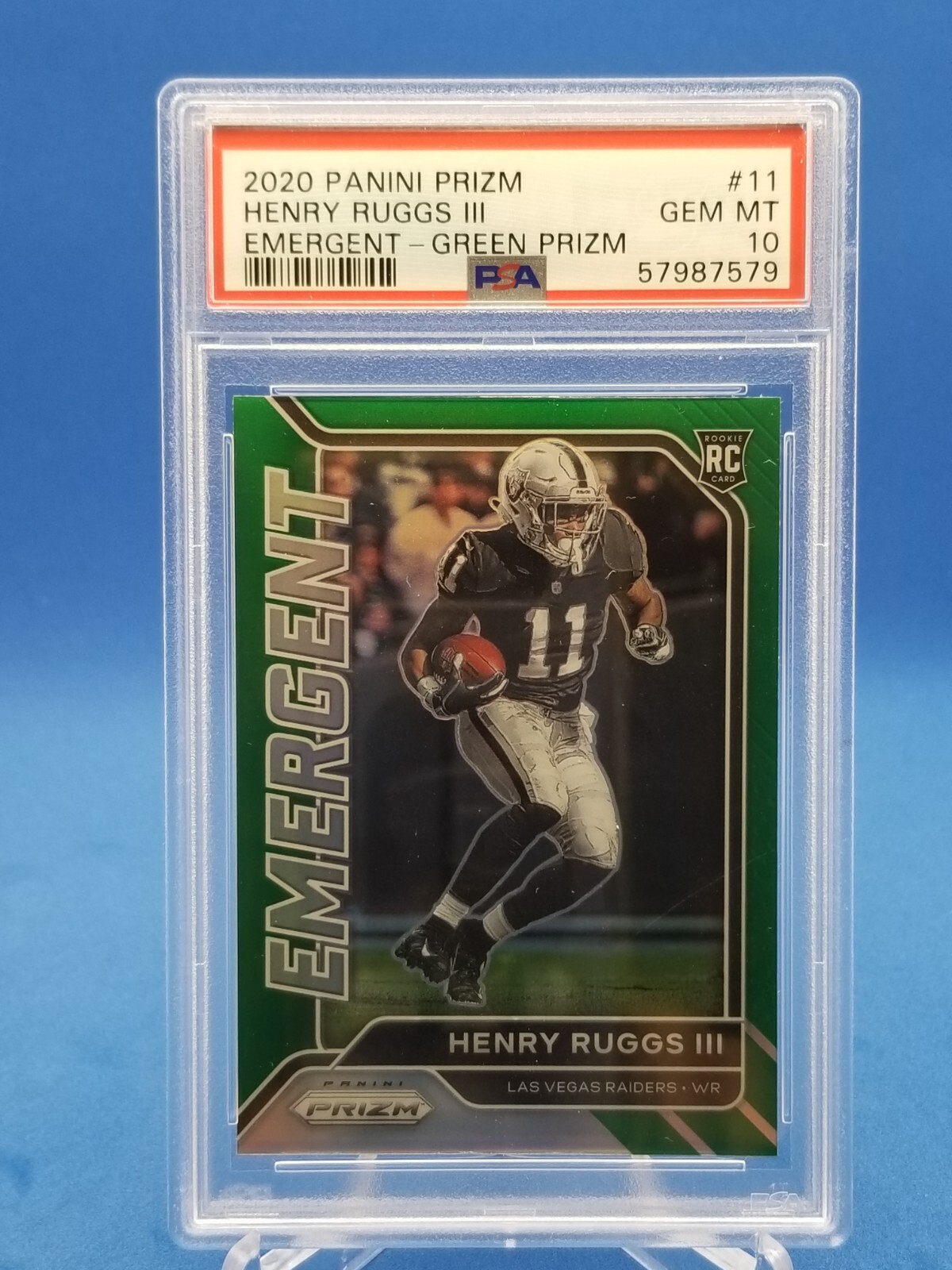 Henry Ruggs III Panini Prizm Emergent #11 Green
