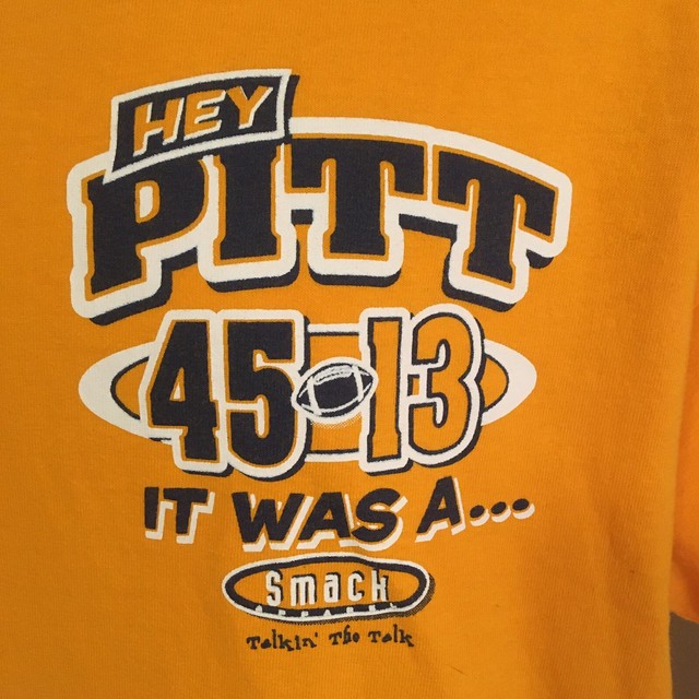 Anvil Mens T-Shirt Smack Down Backyard Brawl WVU Pitt 2005 XL 100% Cotton FS! | eBay