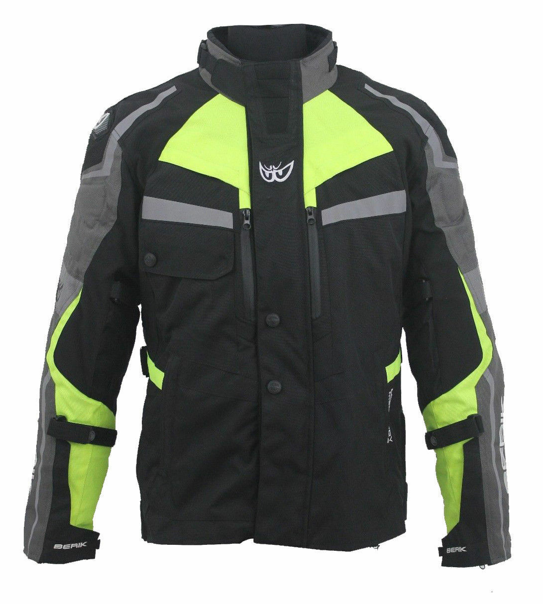 Giacca moto BERIK 10389 triplo strato 4 stagioni regolabile areata impermeabile
