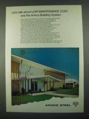 1967 Armco Steel Ad - Low Maintenance Cost