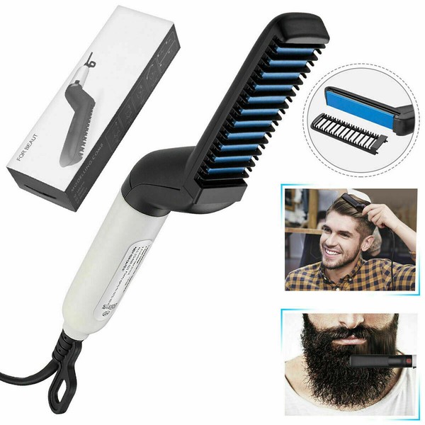 Plancha de barba rápida multifuncional peine de pelo rizador rizador gorra de exhibición para hombre