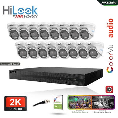 HIKVISION COLORVU AUDIO 5MP CCTV SYSTEM 4K DVR 3K 2K ÜBERWACHUNG UHD KAMERA KIT