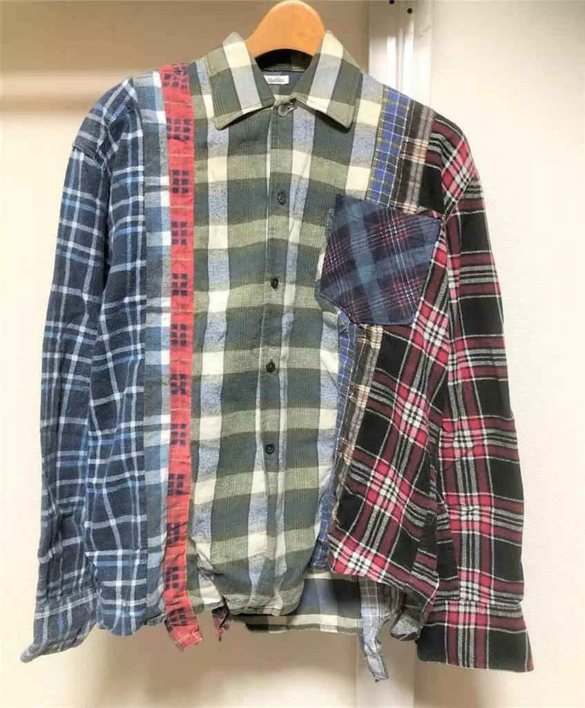 Rebuild by Needles Flannel Shirt 7 Cuts Shirt new small