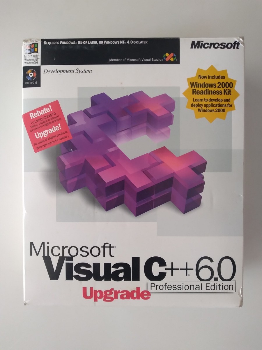 Microsoft Visual C++ 6.0 Professional Edition Upgrade Vintage | eBay