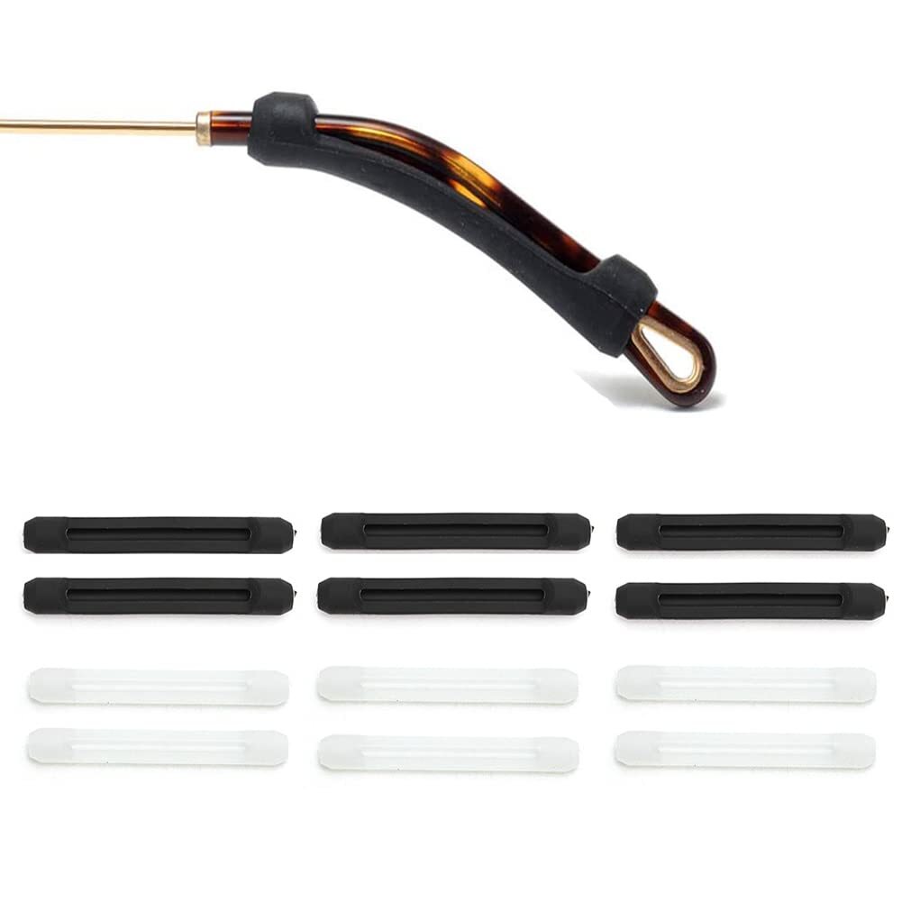 6 Pairs Soft Silicone Anti Slip Eyeglass Ear Cushions Temple Tips Eyeglass Pa...