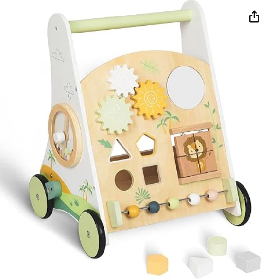 Baby Walker Wooden Push and Pull Learning Activity Walker Kids' Activity Toy
Opens in a new window o
