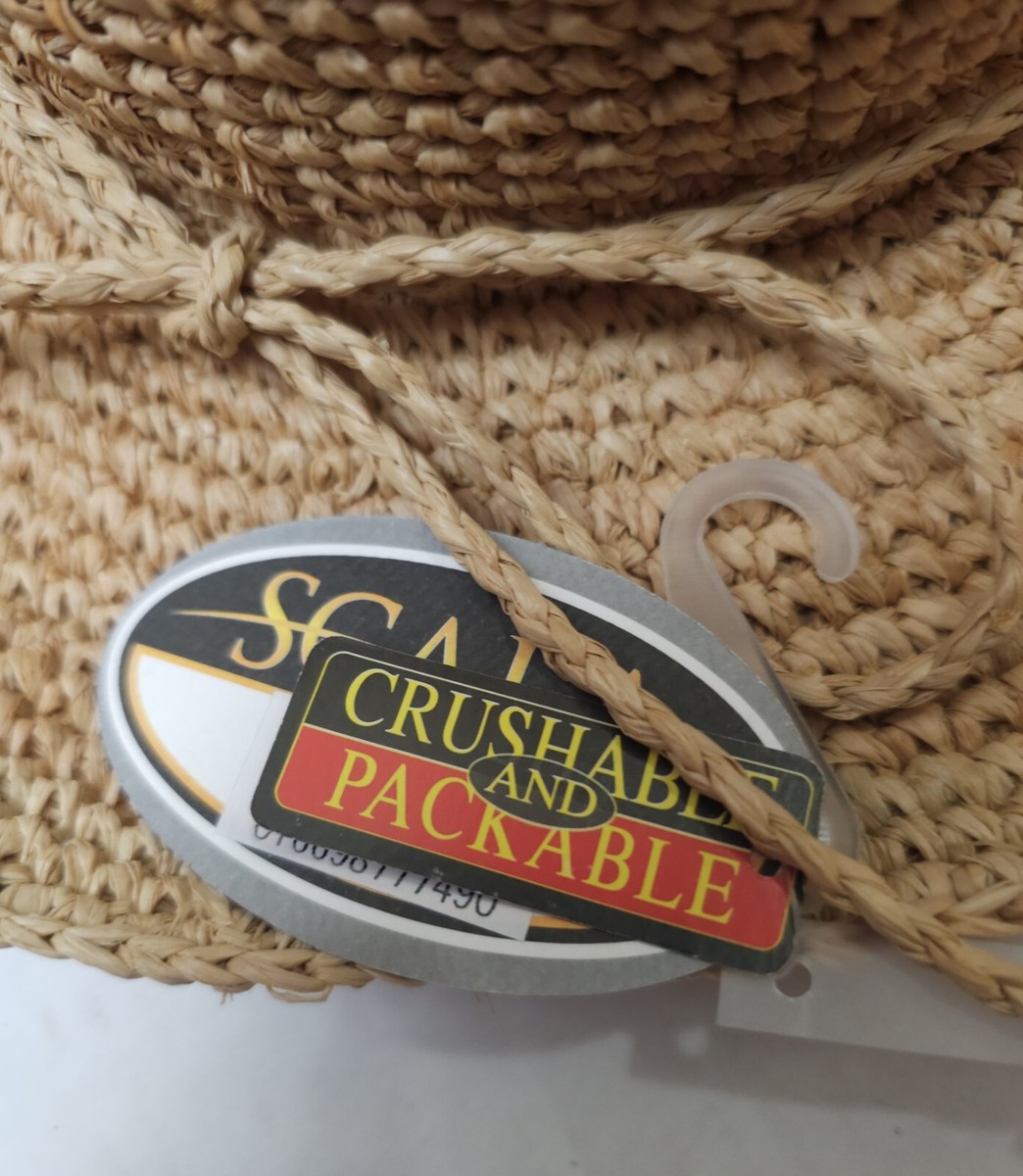 Scala Womens Crochet Raffi Crushable Handcrafted Packable  display picture 3