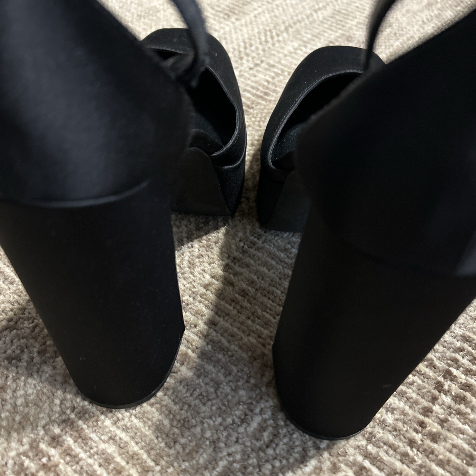 Steve Madden Agata Women's Satin Platform Chunky Block Heel Pumps 10M image 4