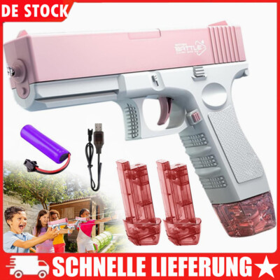 Wasserpistolen-Streich Set - Rückwärtsstrahl-Design Für Sommer-Spaß (Grau+Rosa)